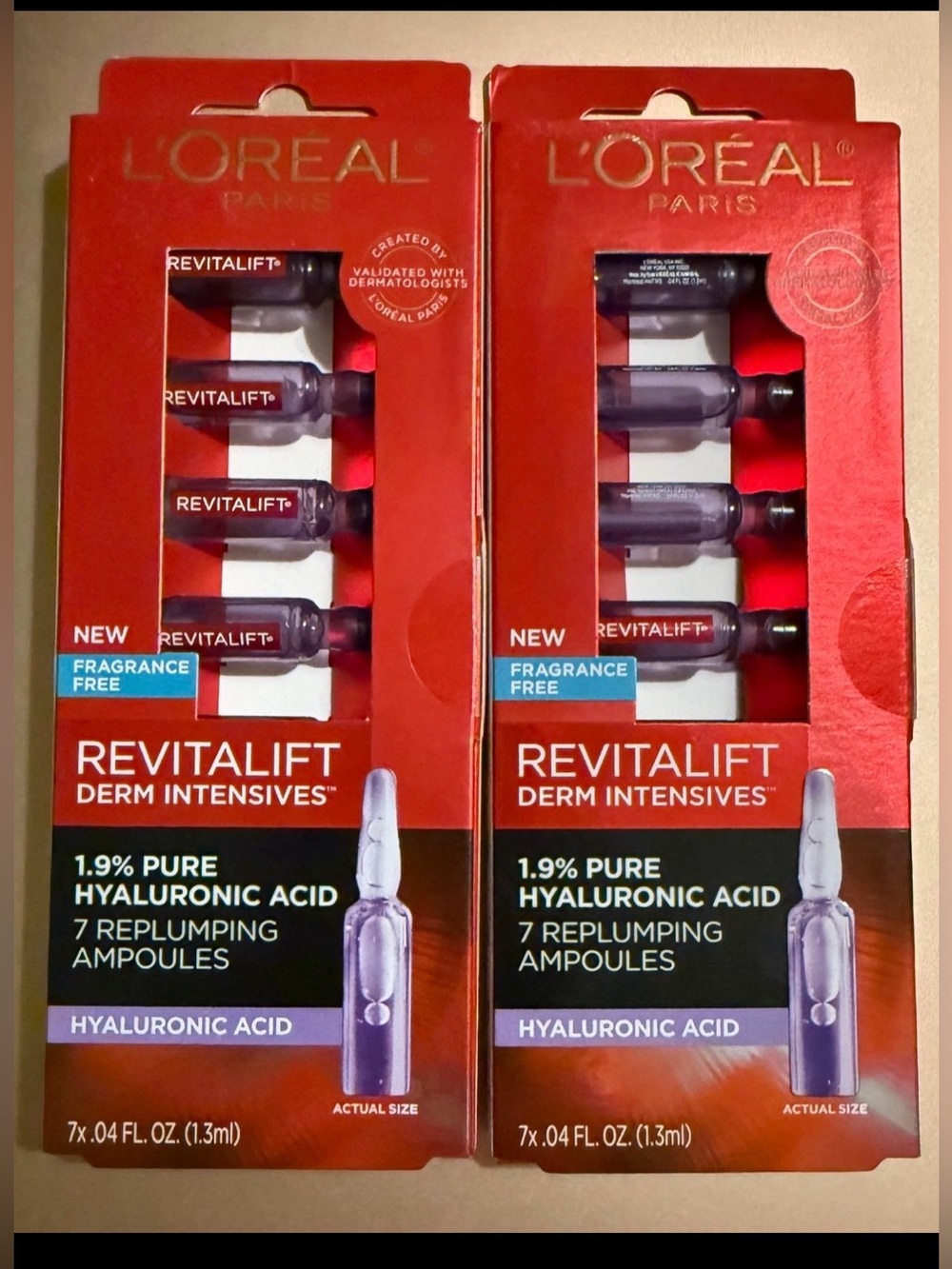 Loreal Revitalift Derm Intensives 1.9% Hyaluronic Acid 7 Replumping Amp
